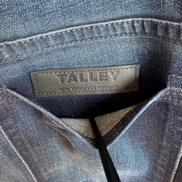 Talley Myles Jeans Mid Rise Skinny Dark Wash Faded Designer Denim Size 28 NY LA - Picture 9 of 15